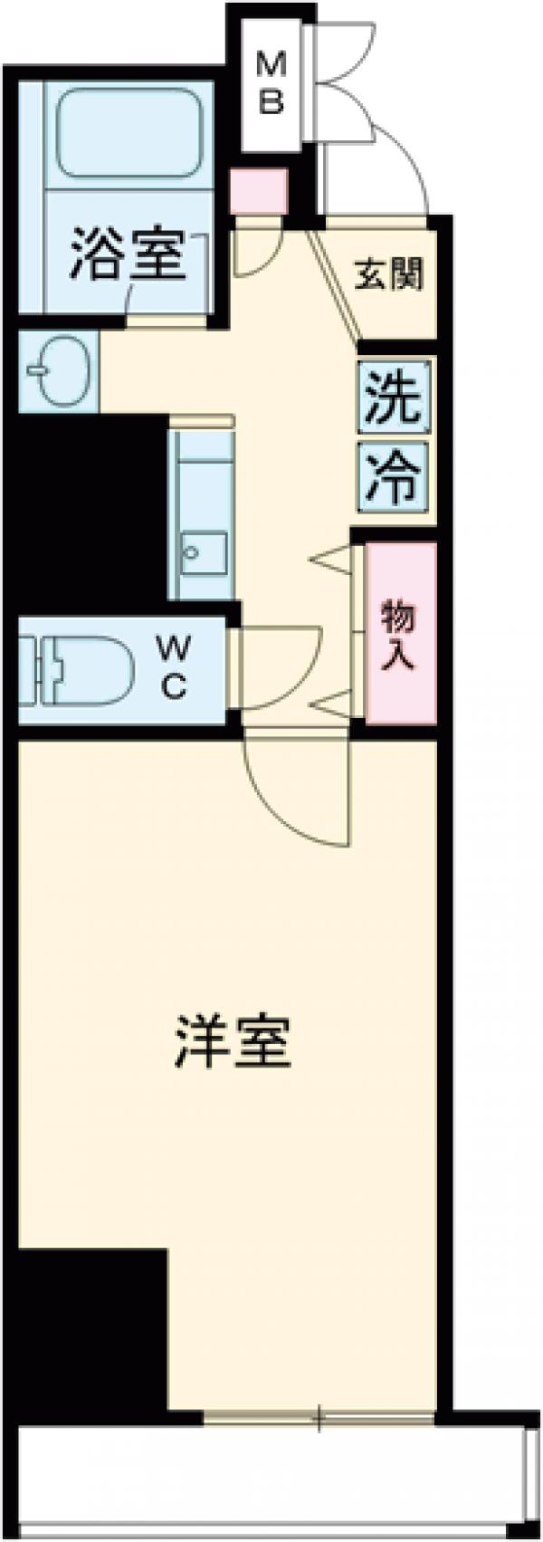 パークフラッツ西早稲田の間取り