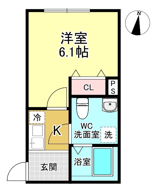 オーシャンハイツ本川越の間取り