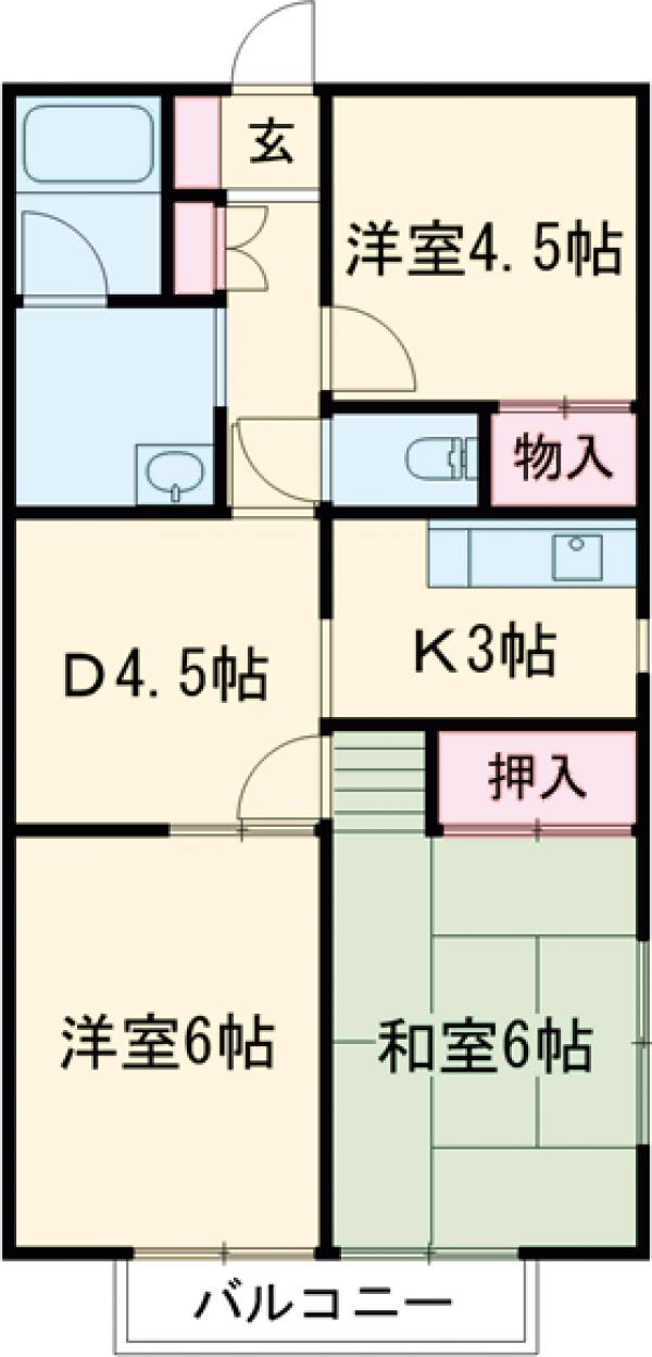 サマックス・マノワールⅠの間取り