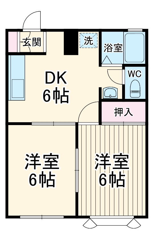 ドミールG棟の間取り