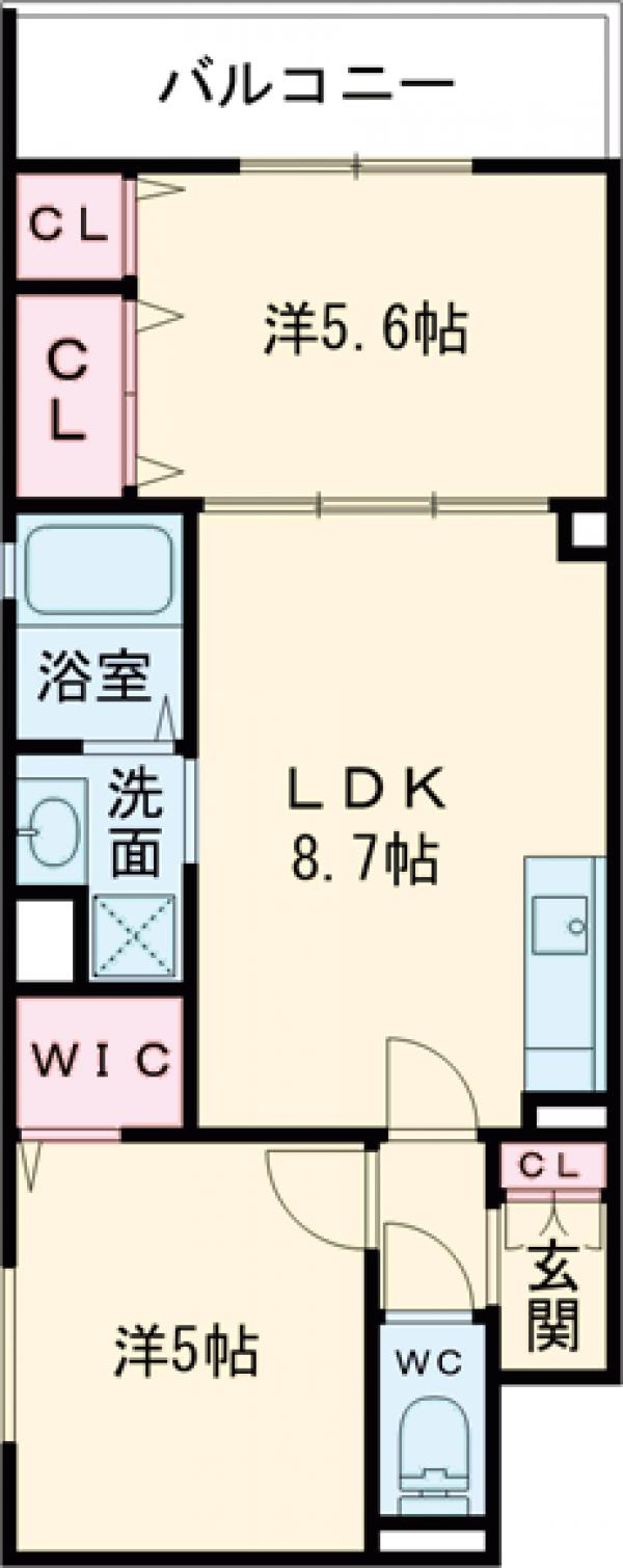 ラモーナ一津屋Ⅰの間取り