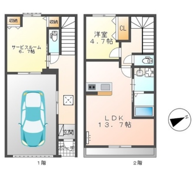 G・シエルクレールの間取り