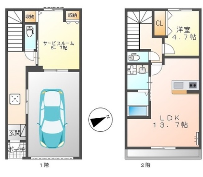 G・シエルクレールの間取り