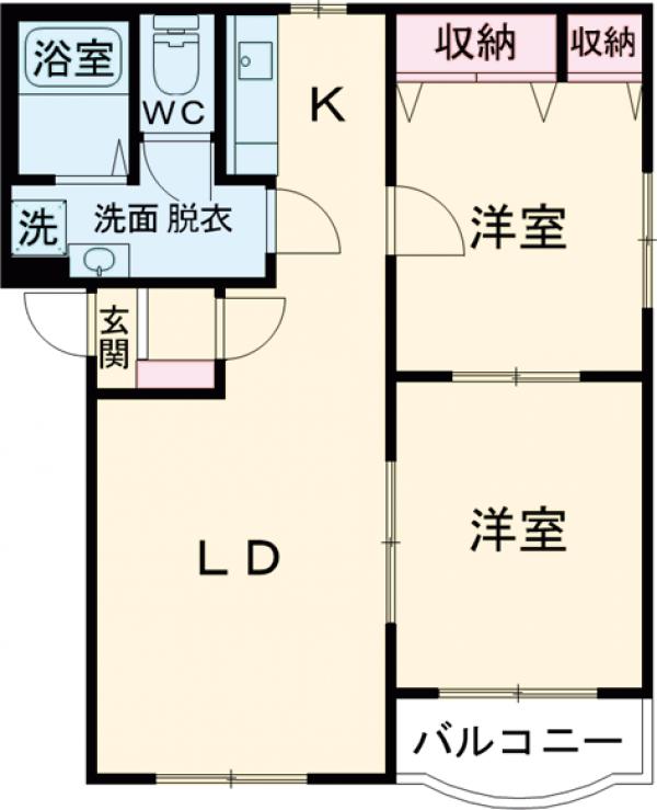 ヒーローマンション伊藤ⅢBの間取り