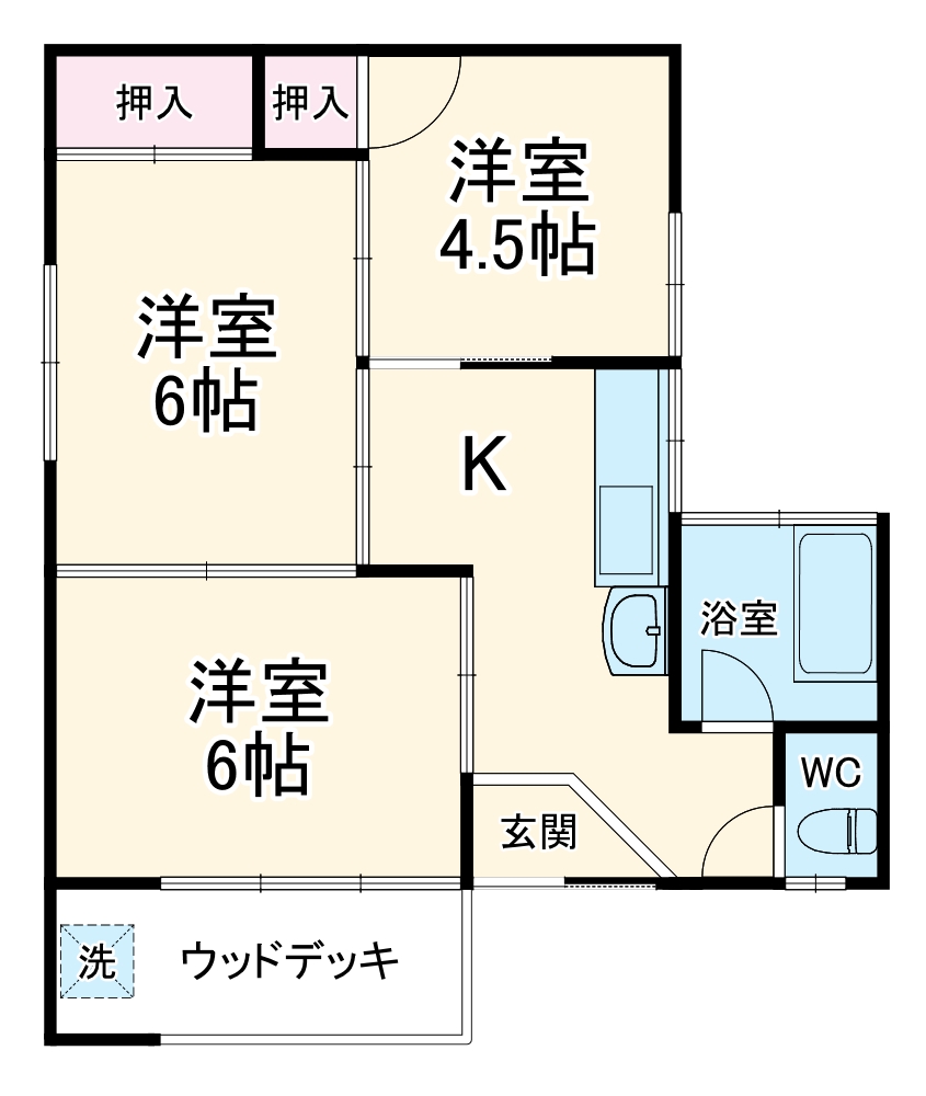 二之宮借家の間取り