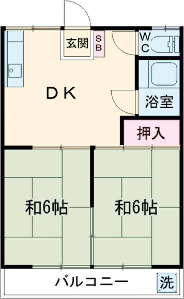 新倉コーポの間取り