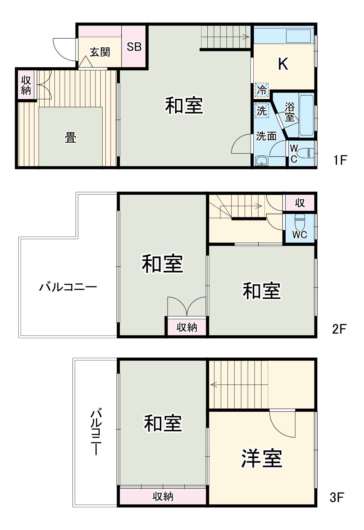 村雲町賃貸の間取り