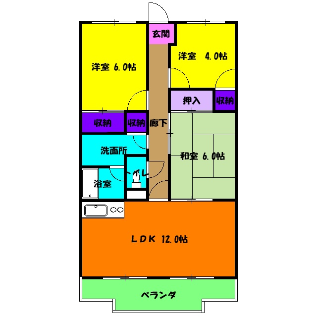 カルカソンヌの間取り