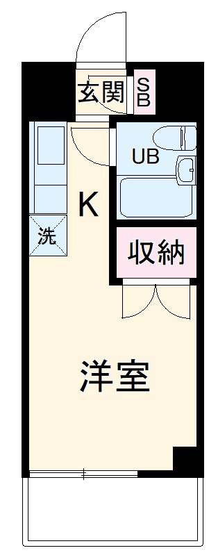 メゾンエステルナ西千葉の間取り