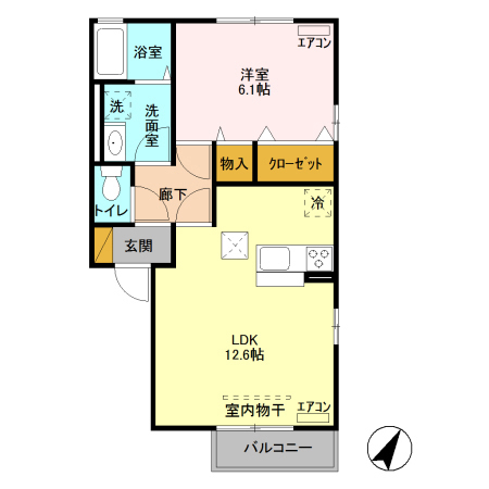 グランジェ Iの間取り