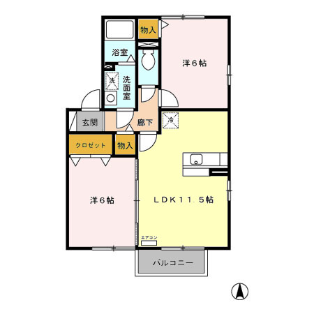フレスカの間取り