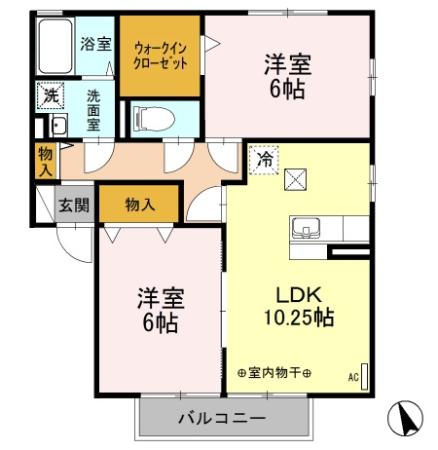 フォレスト・コート Aの間取り