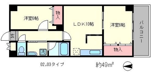 Uresidence二条城の間取り