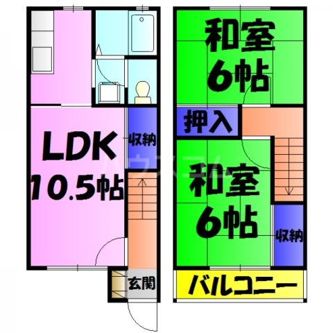 テラス・タカハシA棟の間取り