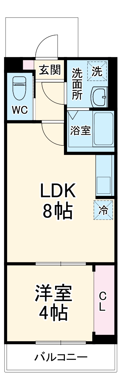 Ｇｒａｎｄｉｒ・102号室の間取り