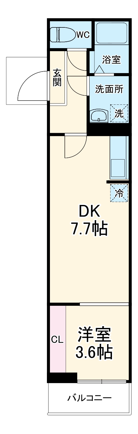 Ｇｒａｎｄｉｒ・203号室の間取り