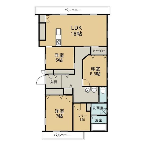 プラスビルの間取り