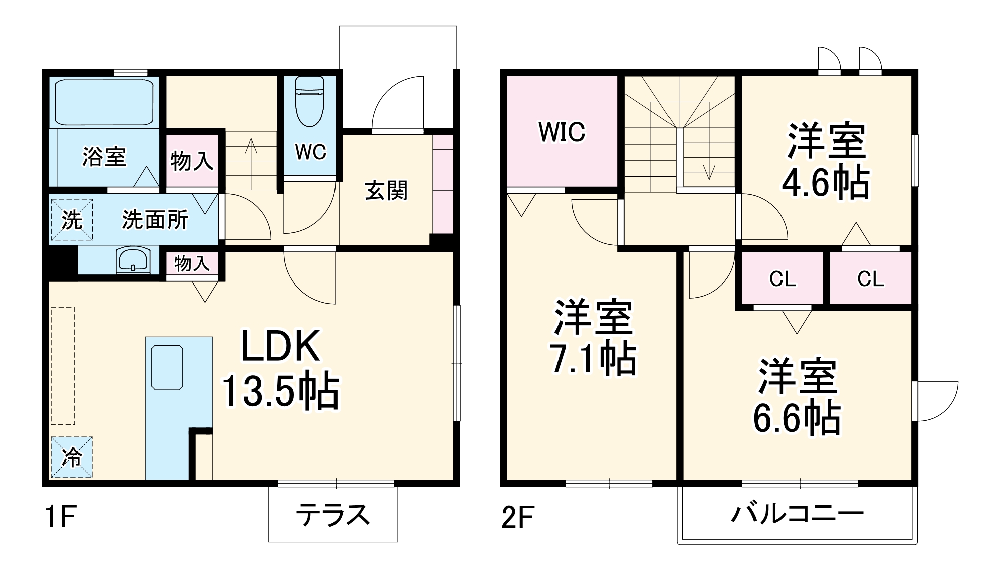 瑞穂区春山町戸建の間取り