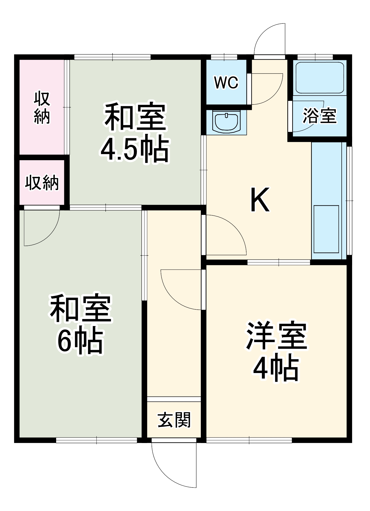 水海道三丁目戸建の間取り