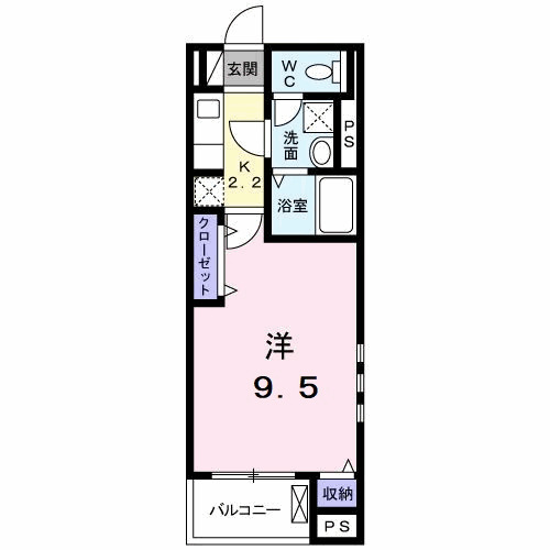 シャローム　Ｋ・01010号室の間取り