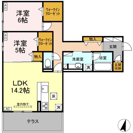 DiosPersimmon長泉 II棟の間取り