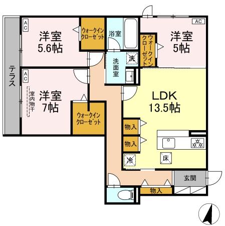 DiosPersimmon長泉 II棟の間取り