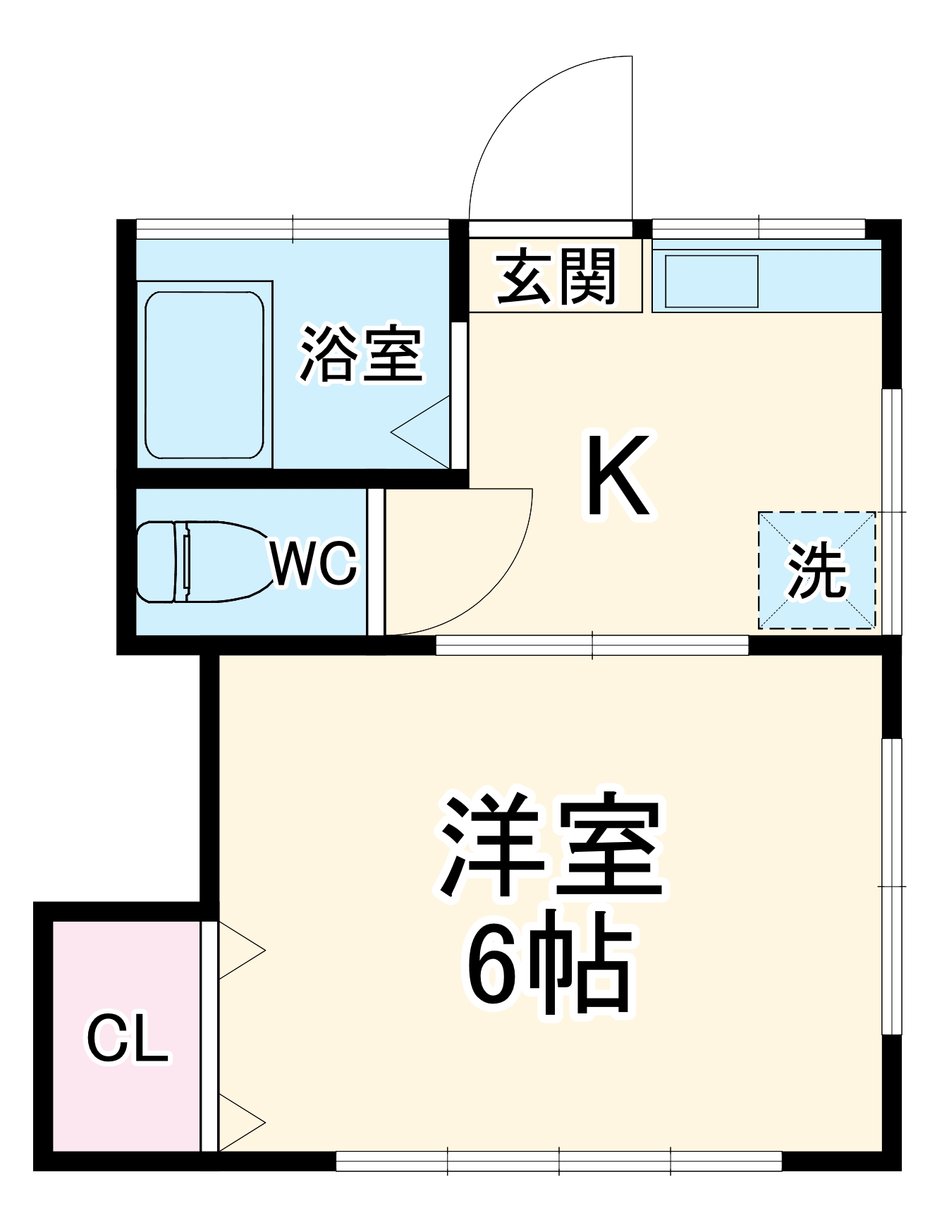コーポカーリッジの間取り