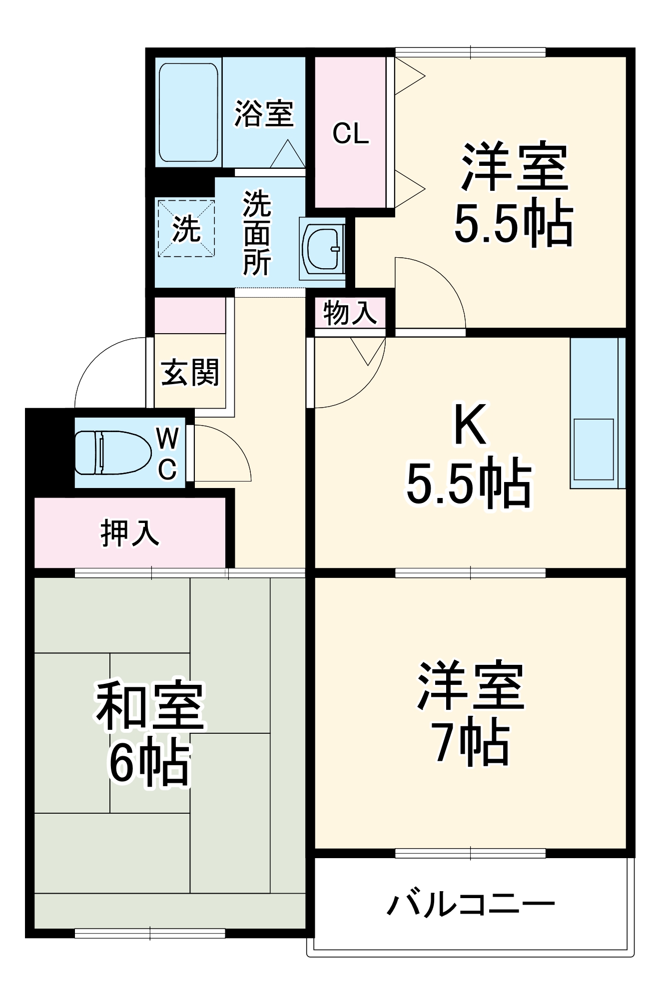 ロイヤルハイツ矢島の間取り
