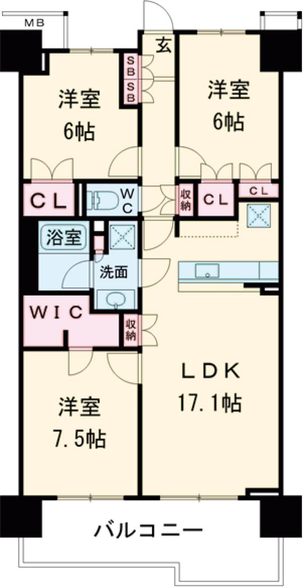 ガレリアヴェールの間取り