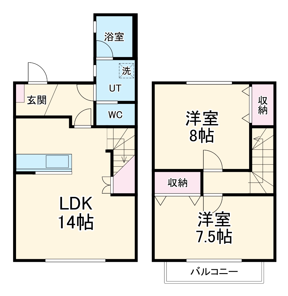 Green Court社が丘の間取り