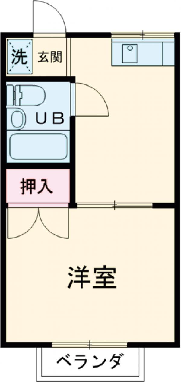 サンハイツ ハラダの間取り