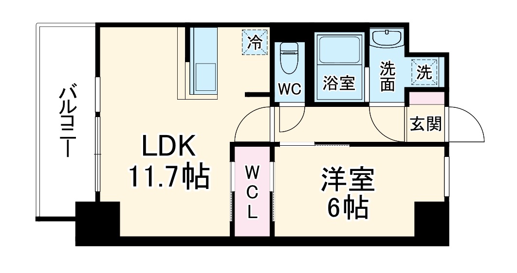 S-RESIDENCE桜本町awesomeの間取り