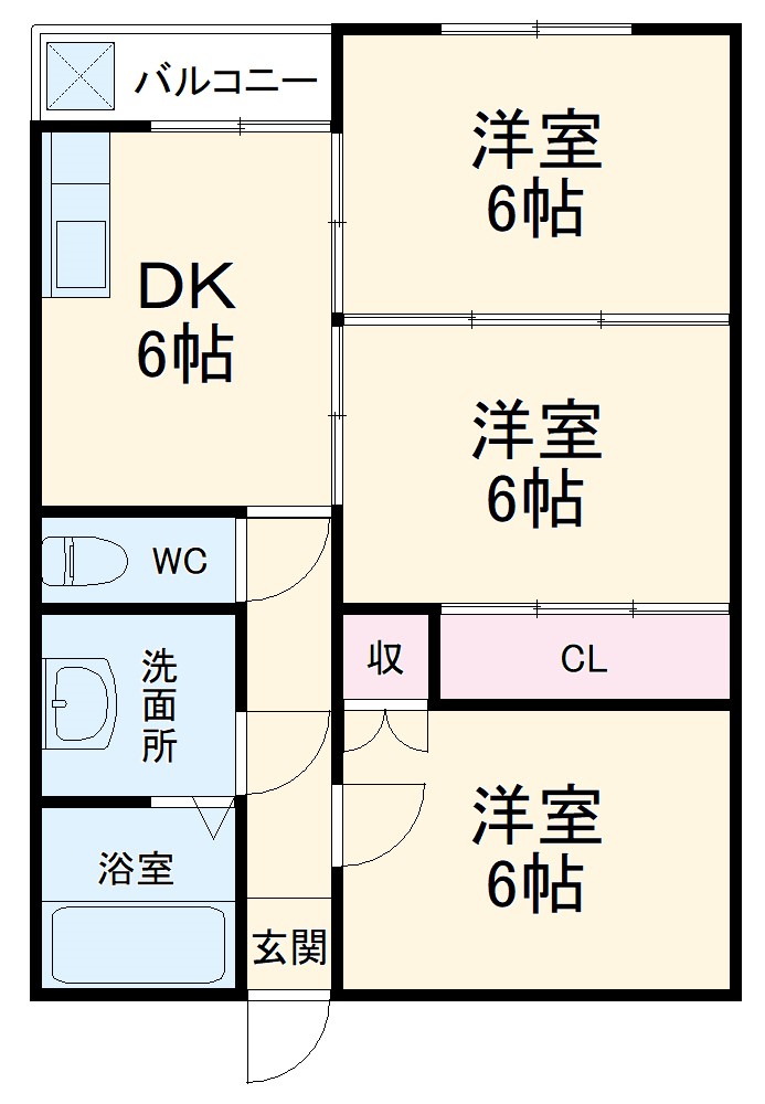 コーポ宮ヶ崎の間取り