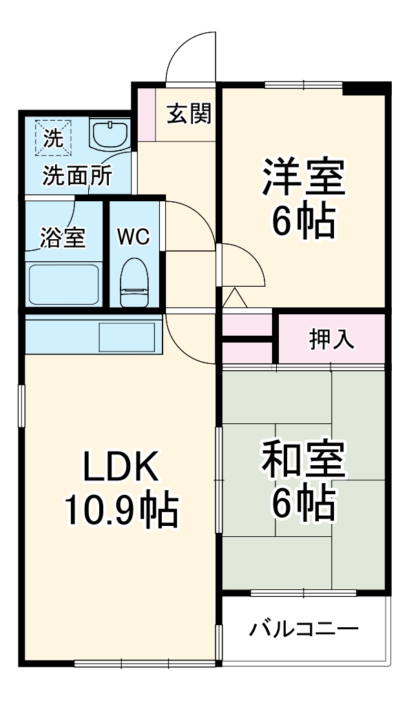 グランドール影取の間取り