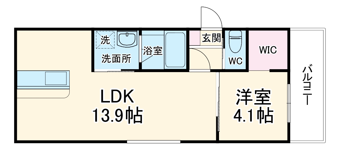 N51APARTMENT桑名の間取り