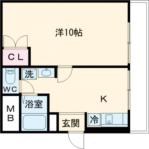 フォンティーヌ茨木の間取り