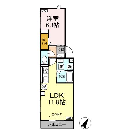 プレジールの間取り