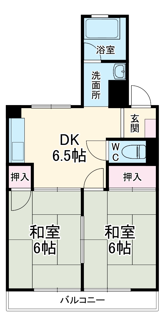 ハイツみずほの間取り