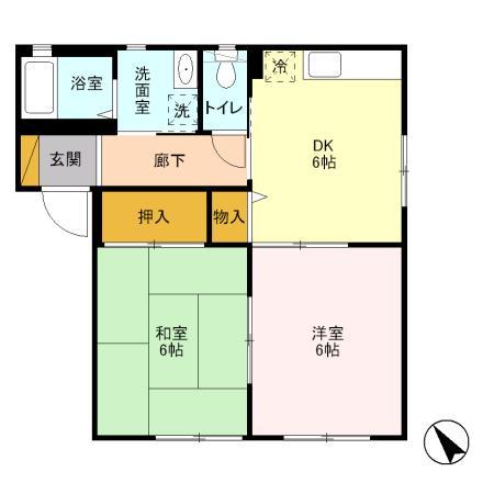 グランメール Ⅰの間取り