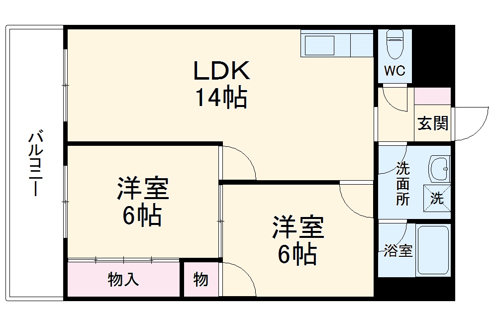 バロワール宝神の間取り