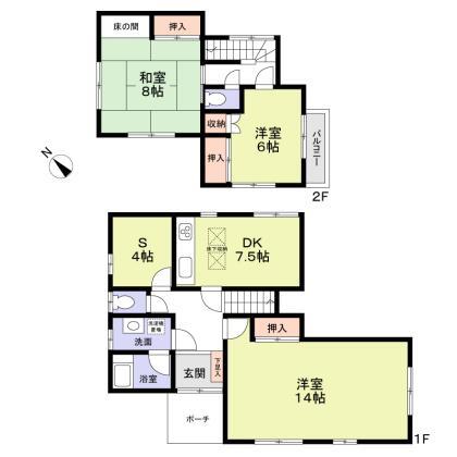 千葉市若葉区みつわ台5丁目賃貸の間取り