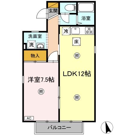 パークハイツⅡの間取り