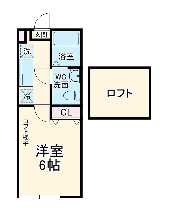 サヌーク読売・202号室の間取り