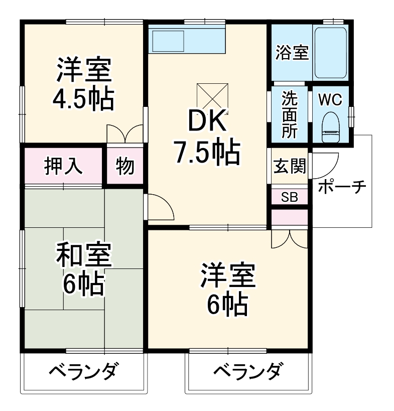 サニープレスの間取り