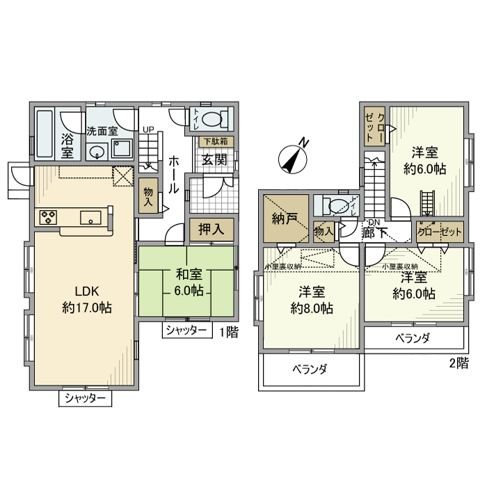 新白岡戸建の間取り