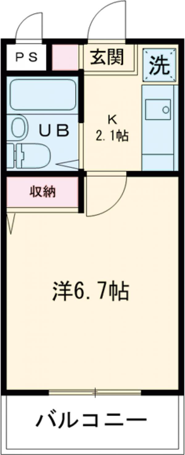 エルマーノ堀之内の間取り