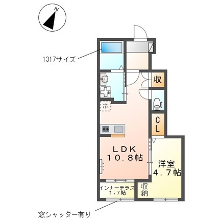 コーポ椛(モミジ)の間取り