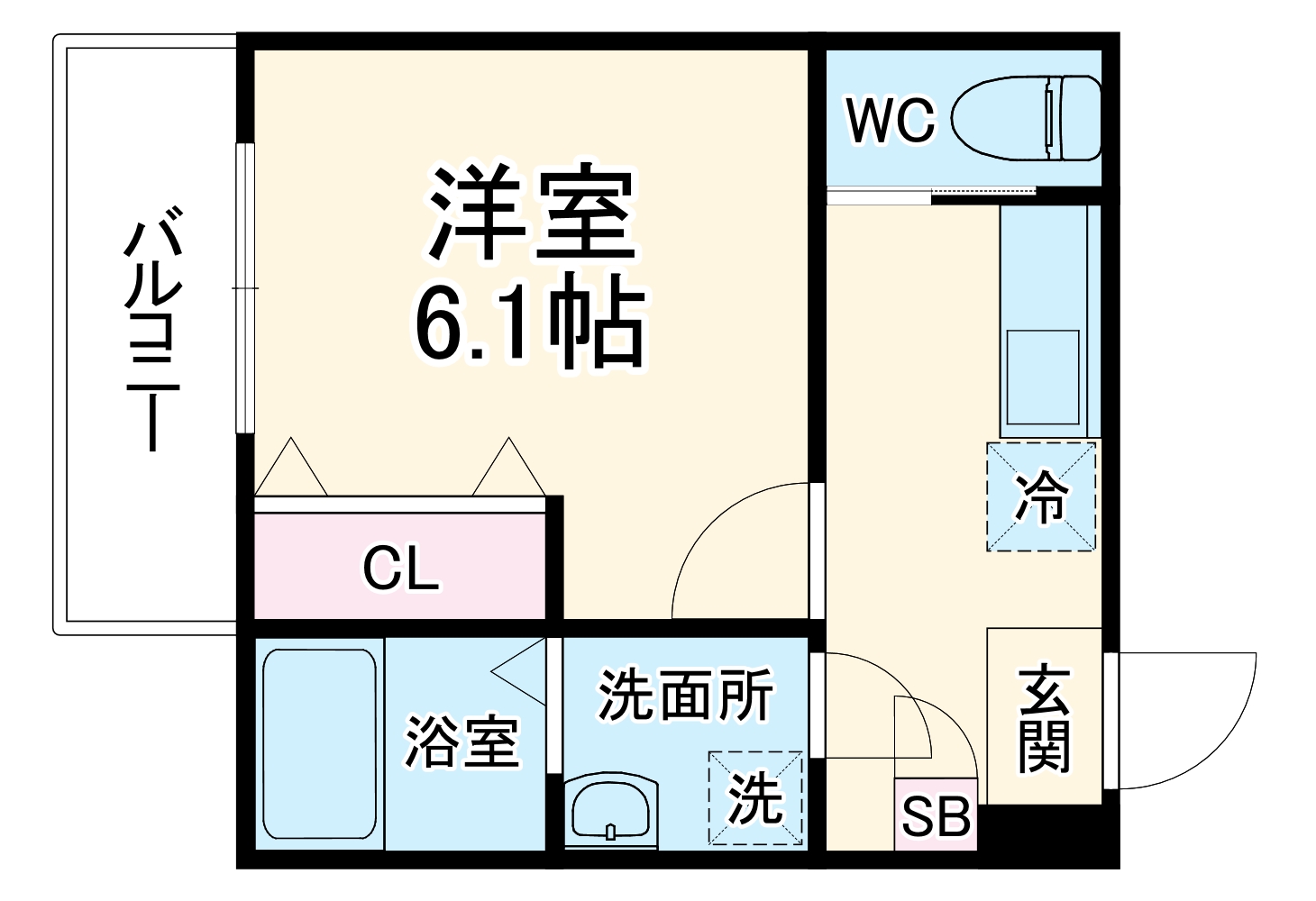 （仮称）ジーメゾン稲毛天台・301号室の間取り