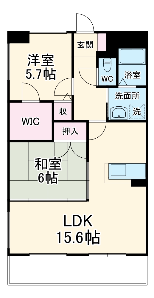 ベルドミール豊川の間取り