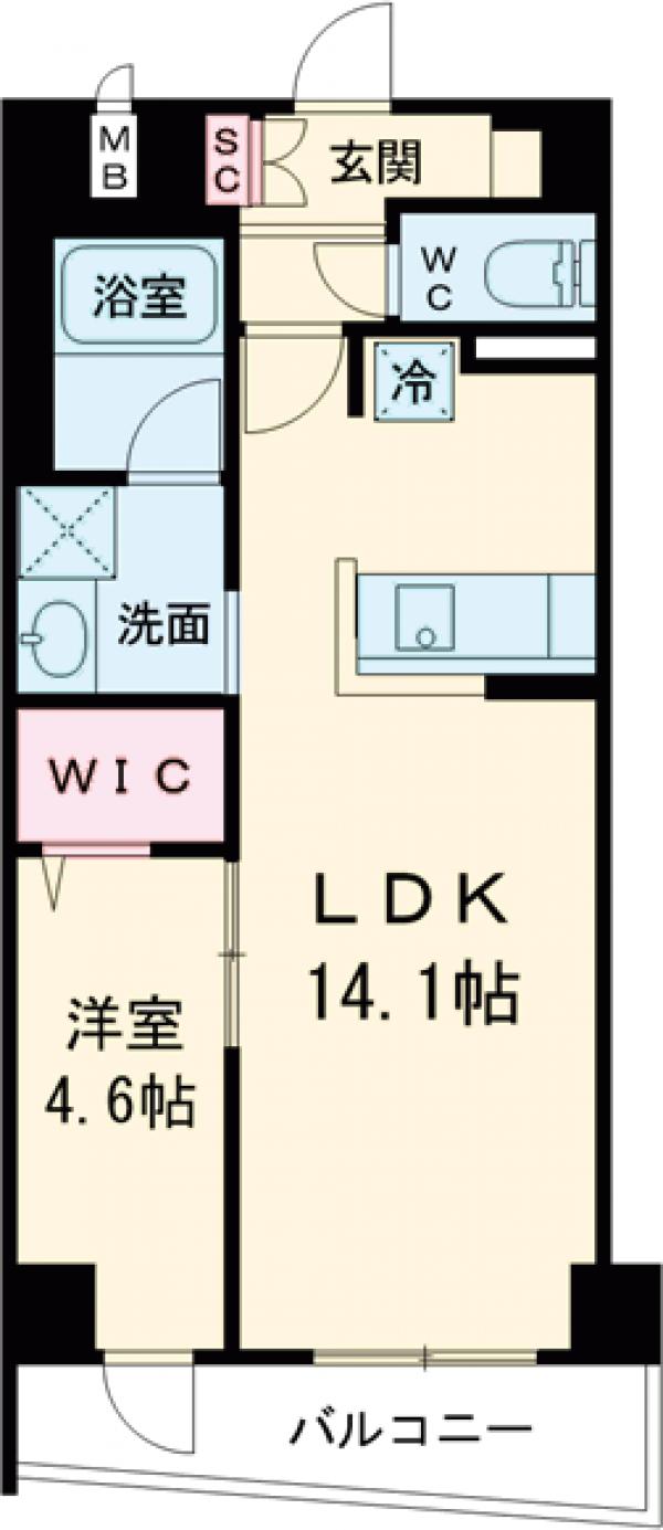 ラグゼナ平井サウスの間取り